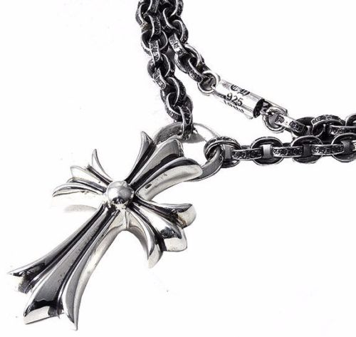 Authentic Chrome Hearts Necklace Paperchain inch With Small Ch Cross Chrome Hearts Mania